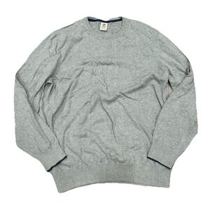 Timberland‎ Sweater Men's 2XL Gray Pullover Crewneck Regular Fit Cotton Sweater